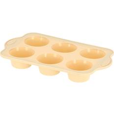 Beige Sheet Pans Royalford 6-Cup Silicone Muffin Tray 30x18 cm