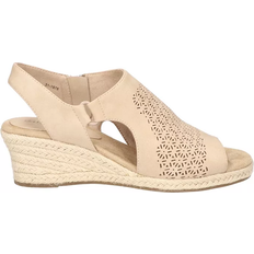 Beige Espadrilles Easy Street Serena Zip - Sand