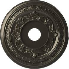 Moulding & Millwork Ekena Millwork 19 OD P Baltimore Thermoformed Medallion Fits to 7 3/4