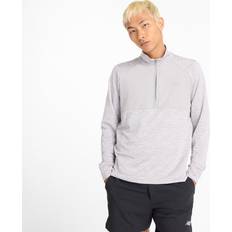 New Balance Athletic Heat Grid 1/2 Zip - Grey Poly Knit