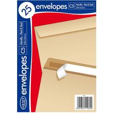 Brown Invitation Envelopes Universal Textiles C5 Self Seal Manilla Envelope Pack of 25