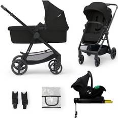 Kinderkraft Newly Mink Pro Kombivogn 4-i-1 Classic Black
