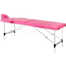 ActiveShop sammenklappelig massagebriks i aluminium comfort Fizjo 2 segment pink