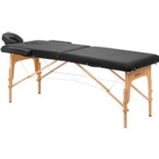 ActiveShop Sammenklappelig massagebriks i træ Comfort Fizjo Lux 2 segment 190x70 sort