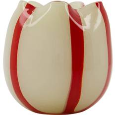House Doctor Candle Holders House Doctor Gula White Red Candle Holder