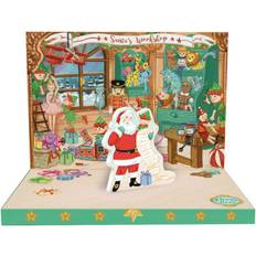 Gold Cards & Invitations Santa's workshop music box card novelty dancing musical christmas card