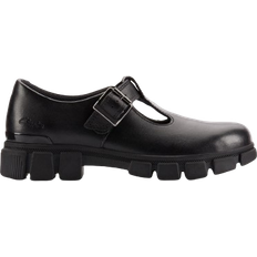 Textile Low Top Shoes Children's Shoes Clarks Kid's Evyn Bar - Black Leather