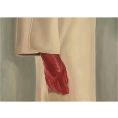 Beige Posters Paper Collective Red Glove 30x40 cm Poster 30x39.9cm
