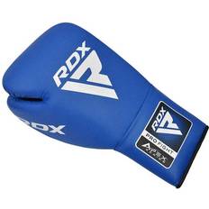 RDX APEX Competition/Fight Lace Up Boxing Gloves Blue 10oz