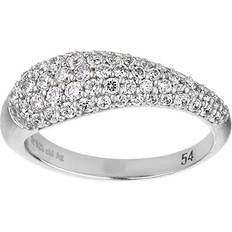 ByBiehl Dam Ringar ByBiehl Ocean Flow Ring Sparkle Dam Ringar Från Magasin Rhodinated Silve 56