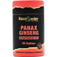 Ginseng Kosttillskott Rawpowder Panax Ginseng Extrakt 500mg 90 st