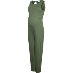 Mamalicious Maternity-Jumpsuit Grey/Sea Spray