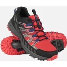 Mountain warehouse Mens Enhance Trail Waterproof Running Trainers Active Red