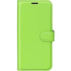 Eiderwood iPhone 16 Plus Litchi Läder Fodral m. Plånbok Grön