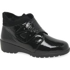 Patent Leather Boots WALDLAUFER Women's Pearl Womens Ankle Boots Black