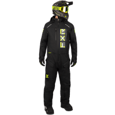 Equipos de protección FXR Recruit Lite 2023 Traje de moto de nieve de una pieza, negro-amarillo, tamaño para hombre