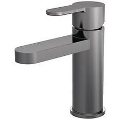 Balterley Round Mono Basin Tap Push Button Waste Silver