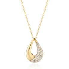 Silver Halsband Sif Jakobs Glorenza Necklace Guld Vita zirkoner