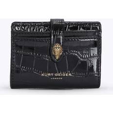 Wallets & Key Holders Card Holder Black Croc Embossed Multi