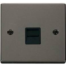 Electrical Accessories SE Home Black Nickel Secondary Telephone Single Socket One Size
