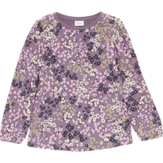 Lila Hemden s.Oliver Ausgestelltes Langarmshirt mit All-over-Print, Kinder, lila