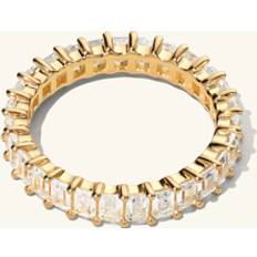 Ani Jewels Eternity Baguette Ring Gold
