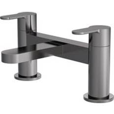 Silver Bath Taps & Shower Mixers Balterley Round Deck Mounted Bath Tap Silver