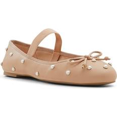 Aldo Beige Low Shoes Aldo Women's Byanca Embellished Cross-Strap Ballet Flats Beige 6.5M