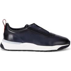 Santoni Leather Innova Sneakers navy 1/2