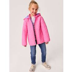 Crew Clothing Kids' Quilted Jacket, Mid Pink