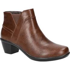 Faux Leather Boots Easy Street Mindy Bootie Women's Tan Boots