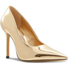 Aldo Women Shoes Aldo Women's Sockeye Pointed-Toe Stiletto Heel Pumps Gold Metallic 7.5M