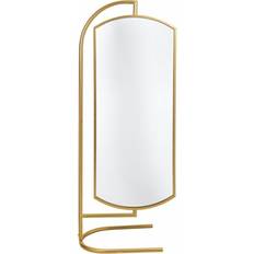 Metal Wall Mirrors Alexandra House Living Free standing Gold Metal Wall Mirror