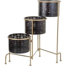Pots, Plants & Cultivation Alexandra House Living Planter Black Metal Iron
