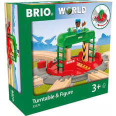 Holzspielzeug Eisenbahnen BRIO World Turntable & Figure 33476