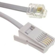 Landline Phones Kenable 4 Wire BT Plug to RJ11 Crossover Telephone 10m