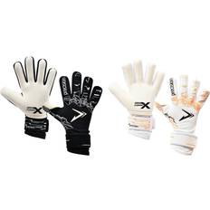 Precision 6, White/Fluorescent Orange Precision Childrens/Kids Fusion X Pro Lite Giga Goalkeeper Gloves