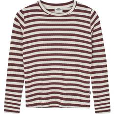 Jersey T-shirts Børnetøj Mads Nørgaard 5x5 Classic Stripe Talika Top - Sassafras/Vanilla Ice (202749)