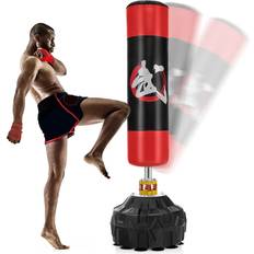 Costway Freestanding Punching Bag Boxing Bag w/ Fillable Base Suction Cups