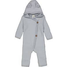 12-18M Jumpsuits Müsli Jungen Fleeceanzug aus Merinowolle blue