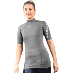 Dame - Gul Våddragter Gul UV FL SS Rashguard dame-14