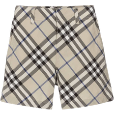 Checkered Trousers Children's Clothing Burberry Boy's Check Cotton Shorts - Lichen