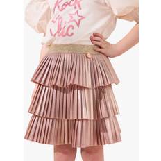 Copper Children's Clothing Angel & Rocket Kids' Lucile Metallic Pleated Skirt, Copper