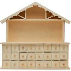 Advent Calendars Woodpeckers Crafts Woodpeckers Crafts, DIY Unfinished Wood Nativity Advent Calendar Natural