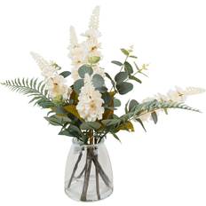 Crystal Vases Delphinium Arrangement 53cm Vase