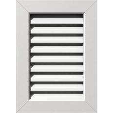 Roof Accessories Ekena Millwork White Vertical Gable Vent: Functional, PVC Gable Vent