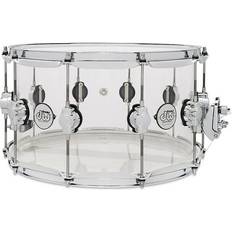 DW Design Series Acrylic Snare Drum With Chrome Hardware 14 X 8 In. Clear