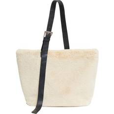 Faux Fur Handbags Apparis Esti Latte Tote