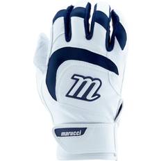 Marucci Baseball Gloves & Mitts Marucci Signature Batting Glove V4, White/Navy, Adult Large