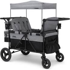 Stroller wagon with canopy Delta Children Jeep Wrangler Deluxe 4 Seater